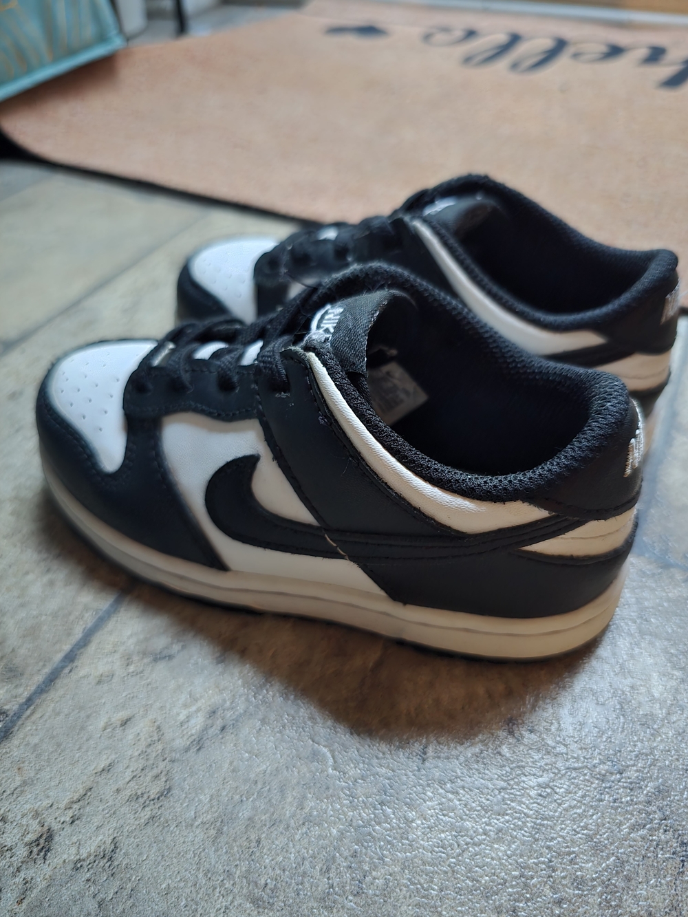 Nike Kids Black and White Panda Low-Top Dunk Sneakers Toddler 10C